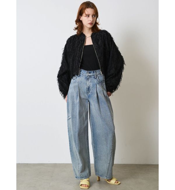 ELENDEEK「PANEL TUCK DENIM WIDE PT」|デニム|