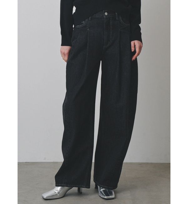 ELENDEEK「PANEL TUCK DENIM WIDE PT」|デニム|
