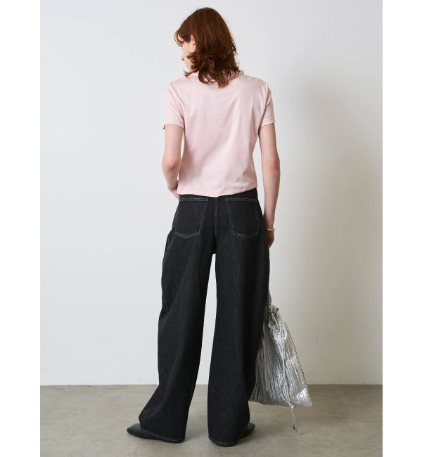 ELENDEEK「PANEL TUCK DENIM WIDE PT」|デニム|