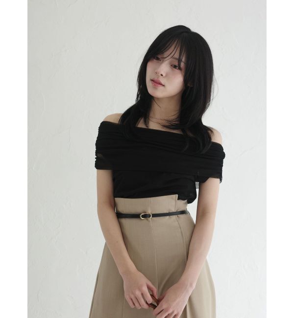 LAGUNAMOON「オフショルチュールトップス」|Tシャツ・カットソー|