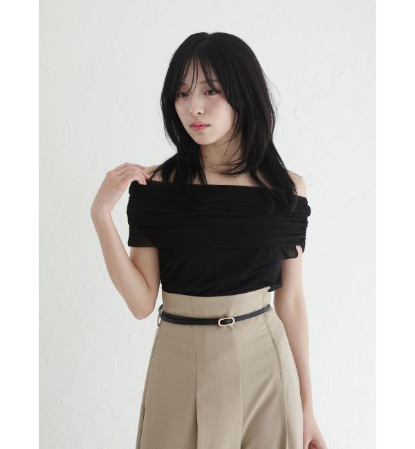 LAGUNAMOON「オフショルチュールトップス」|Tシャツ・カットソー|