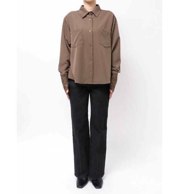 LAGUNAMOON「【WEB限定】レースカフスシャツ」|シャツ・ブラウス|