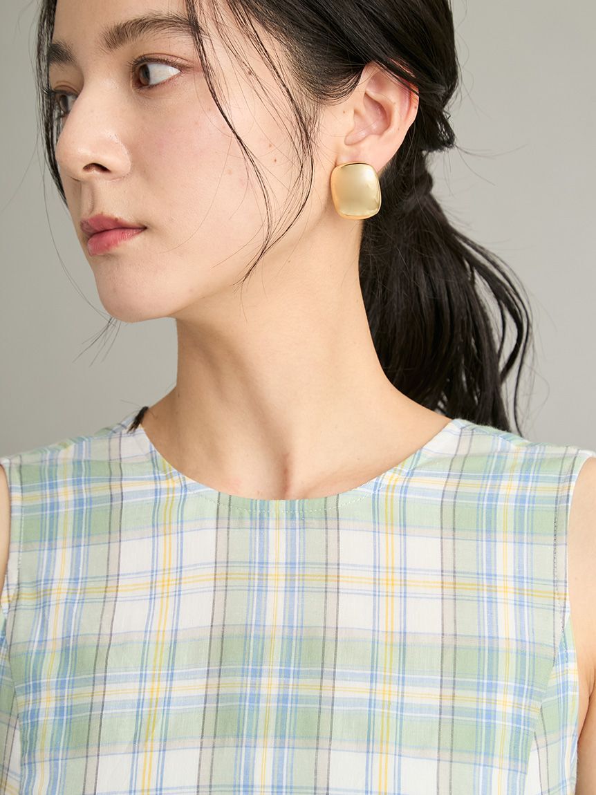Mila Owen「マドラスチェックベアＳＥＴマキシワンピース」|ワンピース|