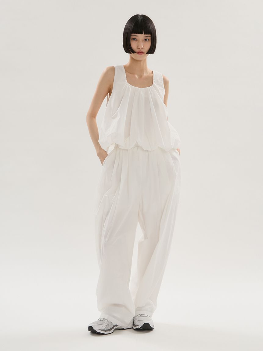 emmi atelier「ワッシャーナイロンバルーンビスチェ【セットアップ対応】」|ベスト・ジレ|