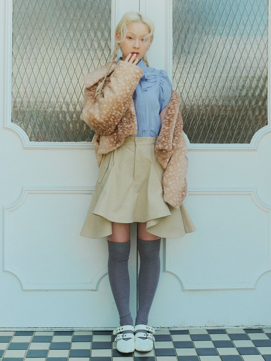 FURFUR「【WEB限定カラー】ダブルストラップバブーシュ」|パンプス|