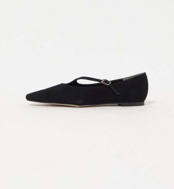 ODETTE E ODILE「ナナメストラップ フラット10&uarr;」|バレエシューズ|BLACK