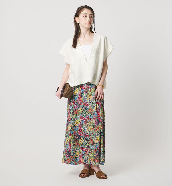 UNITED ARROWS「＜SACRA＞ラスティック Vネック トップ」|シャツ・ブラウス|