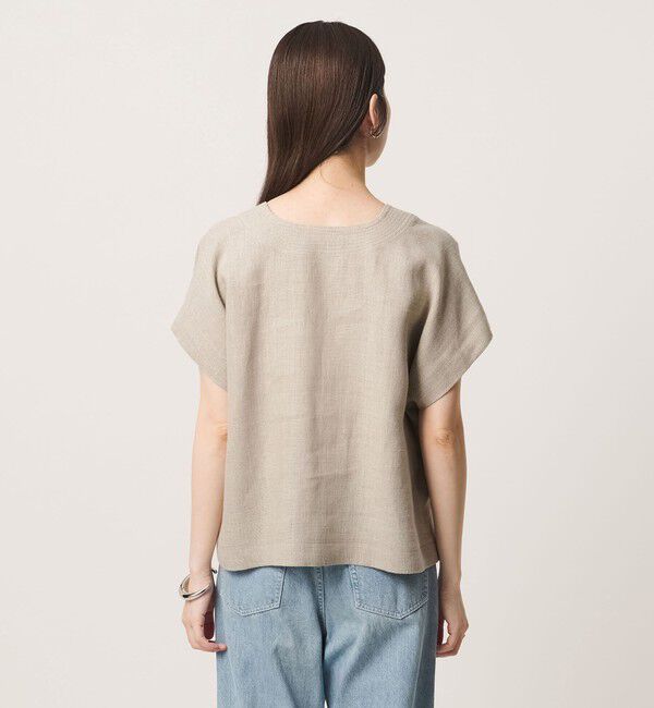 UNITED ARROWS「＜SACRA＞ラスティック Vネック トップ」|シャツ・ブラウス|