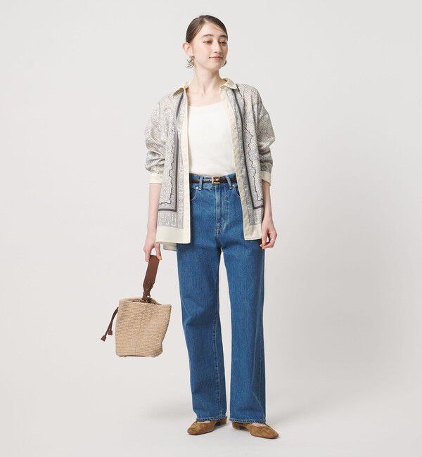 UNITED ARROWS「スカーフ プリント シャツ ‐ウォッシャブル‐」|シャツ・ブラウス|