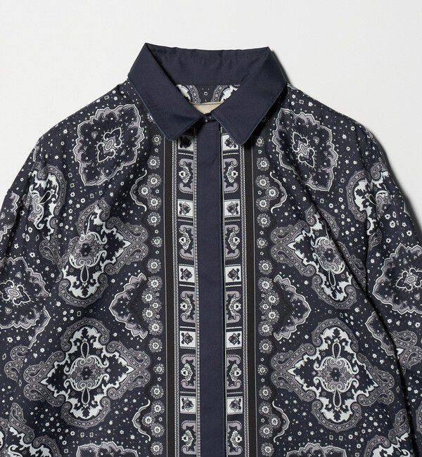 UNITED ARROWS「スカーフ プリント シャツ ‐ウォッシャブル‐」|シャツ・ブラウス|