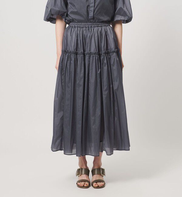 UNITED ARROWS「シアー タフタ ギャザースカート ‐はっ水 ウォッシャブル‐」|スカート|