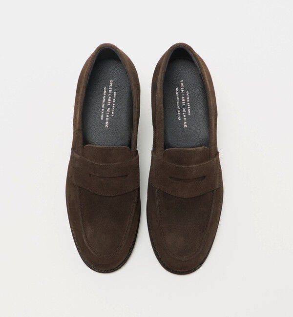 UNITED ARROWS green label relaxing「GLR ハッスイ スエード フレンチ ローファー -撥水-」|ローファー|