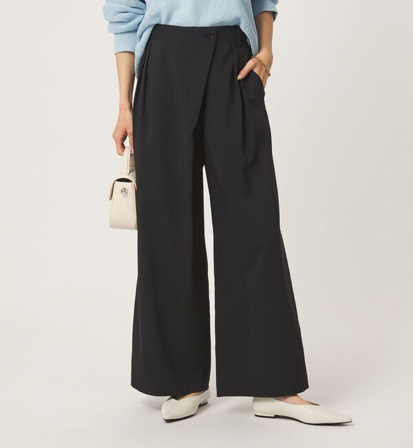 UNITED ARROWS green label relaxing「ラップ ワイド パンツ」|その他|