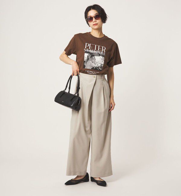 UNITED ARROWS green label relaxing「ラップ ワイド パンツ」|その他|