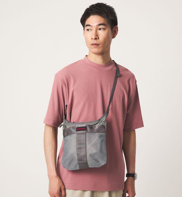 UNITED ARROWS green label relaxing「【別注】＜BRIEFING＞リップストップ サコッシュ TALL」|ショルダー・メッセンジャー|MD.GRAY