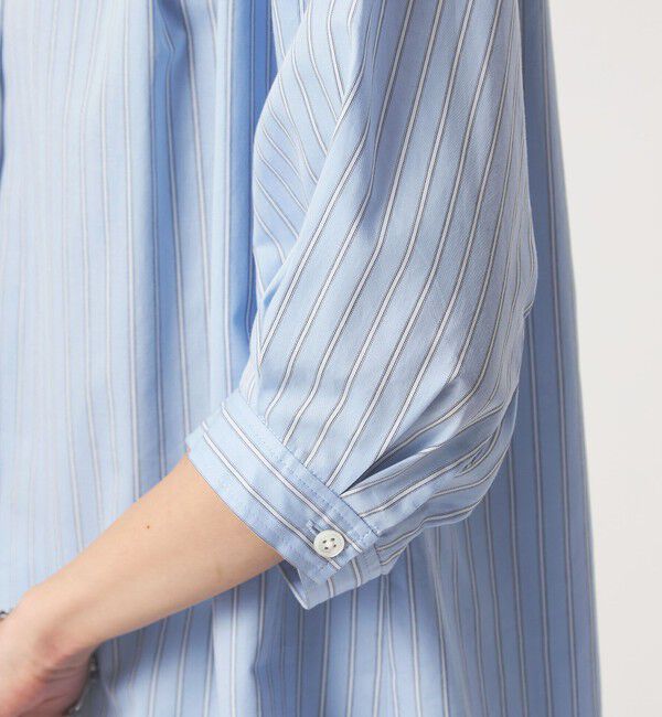 UNITED ARROWS green label relaxing「フリル ネック ショートスリーブ ブラウス」|シャツ・ブラウス|