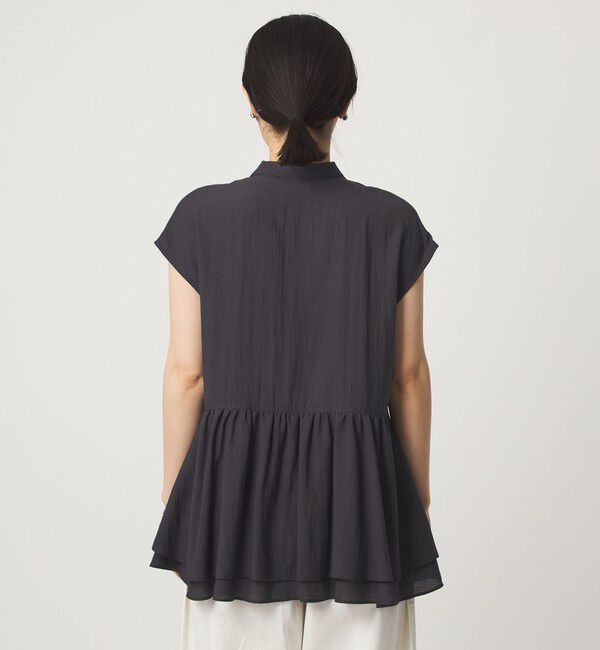 UNITED ARROWS green label relaxing「【WEB限定】＜at ease＞ペプラム ブラウス」|シャツ・ブラウス|