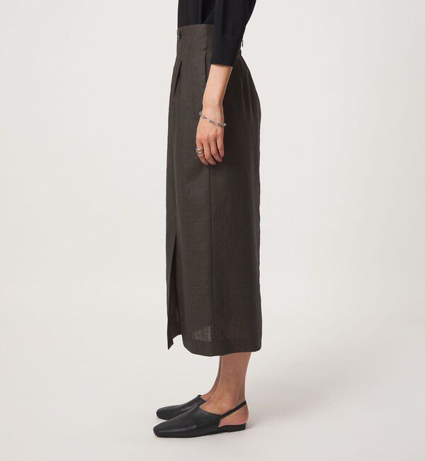 UNITED ARROWS green label relaxing「［size SHORTあり］トリアセ スリット タイト スカート UVカット 通気性」|タイト|