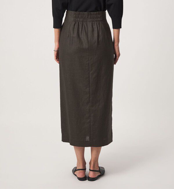 UNITED ARROWS green label relaxing「［size SHORTあり］トリアセ スリット タイト スカート UVカット 通気性」|タイト|