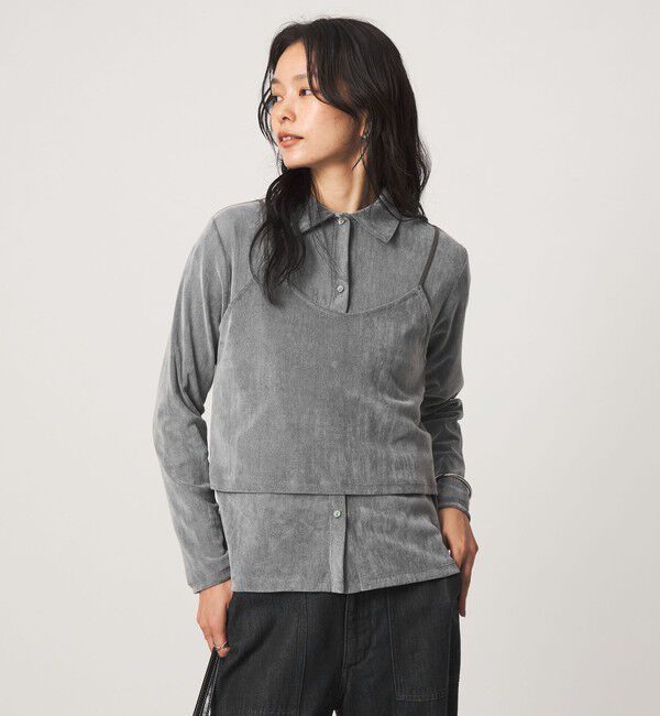 UNITED ARROWS green label relaxing「シアーフロッキー キャミソール」|キャミソール|MD.GRAY