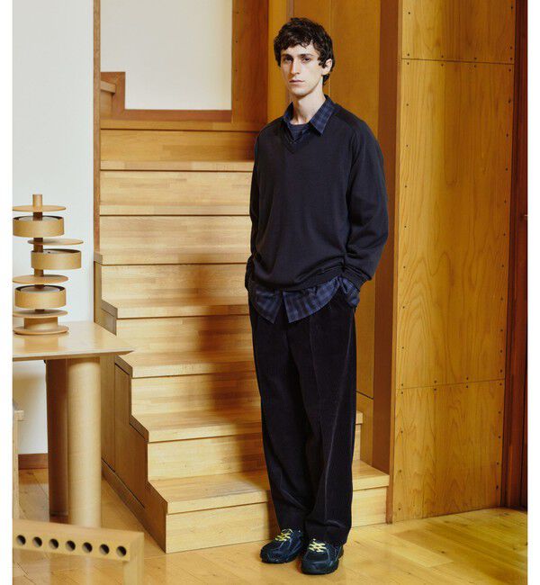 UNITED ARROWS green label relaxing「ウール サドル Vネック ニット」|ニット・セーター|