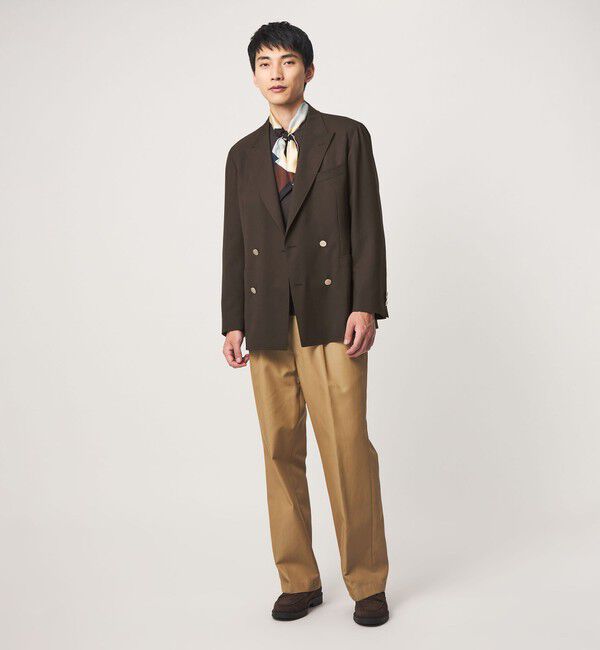 UNITED ARROWS green label relaxing「TW サージ ダブルブレスト PKD ブレザー ジャケット -ストレッチ-」|テーラードジャケット|