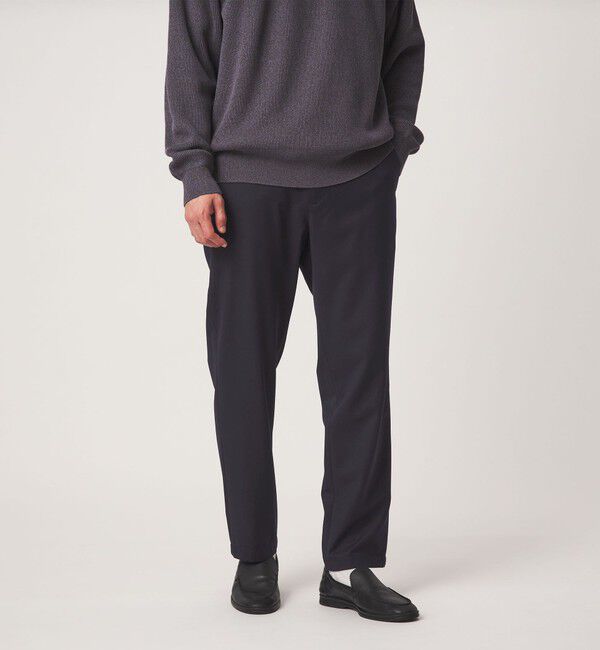 UNITED ARROWS green label relaxing「ウォッシャブル サージ ナロー ユーティリティ イージーパンツ S2 -2WAYストレッチ-」|スラックス|NAVY