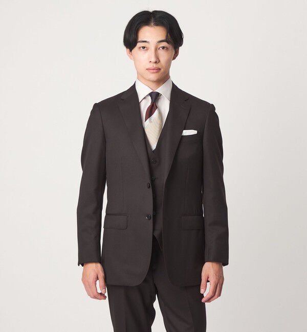 UNITED ARROWS green label relaxing「REDA サージ 2B RV スーツジャケット」|スーツ|DK.BROWN