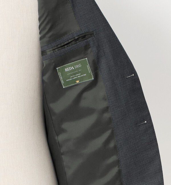 UNITED ARROWS green label relaxing「REDA ハウンドトゥース 2B RV スーツジャケット」|スーツ|