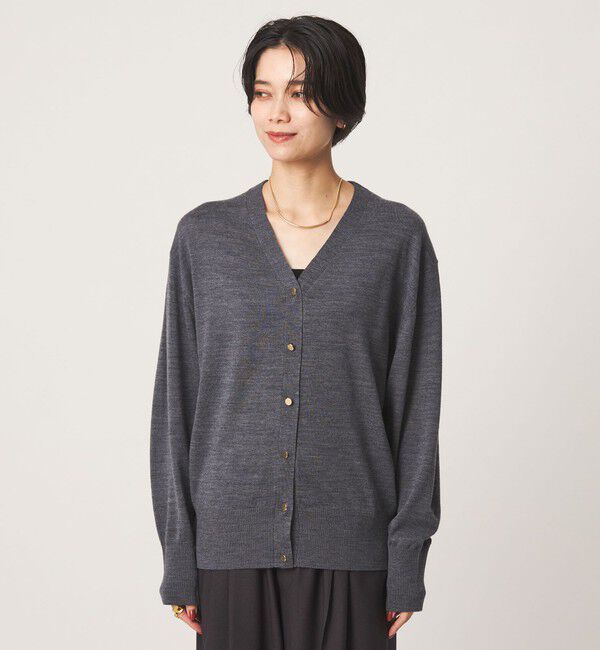 UNITED ARROWS green label relaxing「エブリニット 2WAY Vネック カーディガン」|カーディガン|