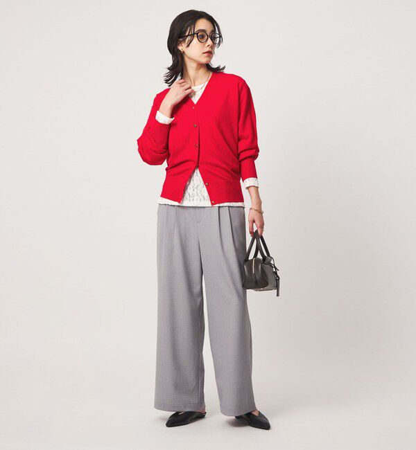 UNITED ARROWS green label relaxing「エブリニット 2WAY Vネック カーディガン」|カーディガン|