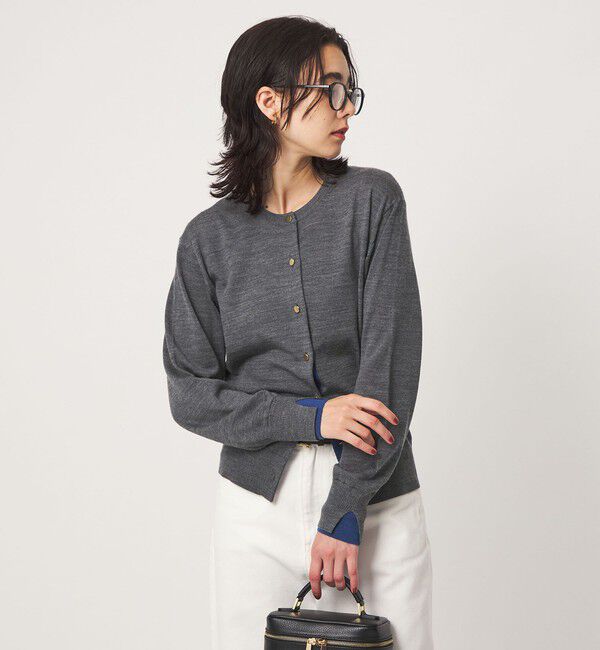 UNITED ARROWS green label relaxing「エブリニット 2WAY クルーネック カーディガン」|カーディガン|
