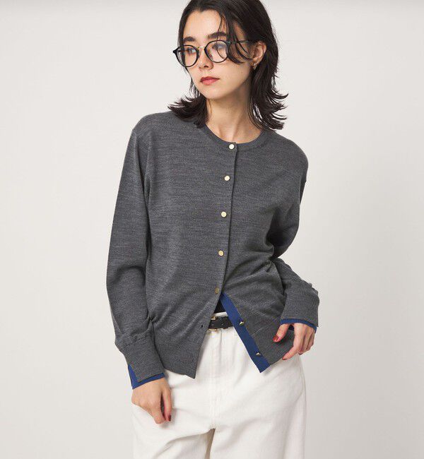 UNITED ARROWS green label relaxing「エブリニット 2WAY クルーネック カーディガン」|カーディガン|