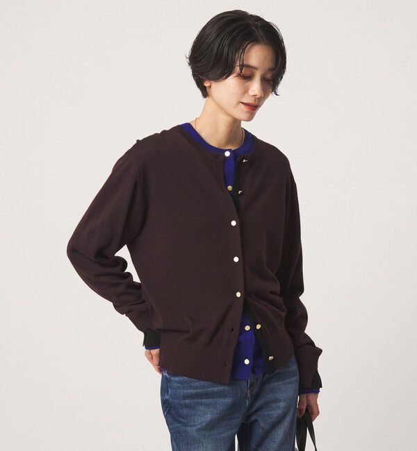 UNITED ARROWS green label relaxing「エブリニット 2WAY クルーネック カーディガン」|カーディガン|