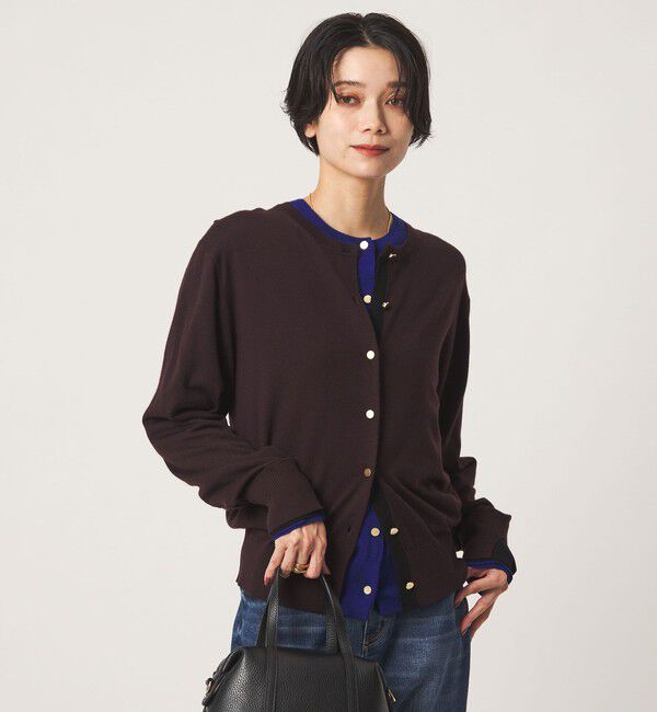 UNITED ARROWS green label relaxing「エブリニット 2WAY クルーネック カーディガン」|カーディガン|