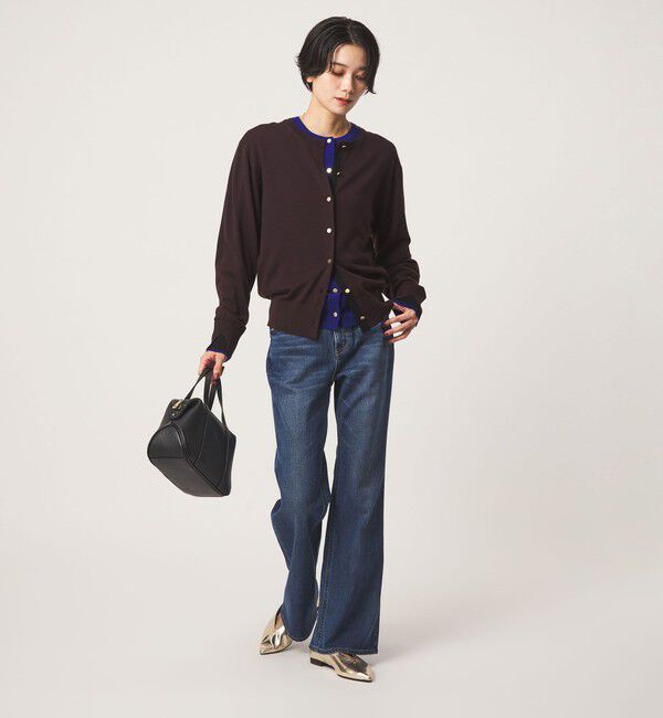 UNITED ARROWS green label relaxing「エブリニット 2WAY クルーネック カーディガン」|カーディガン|