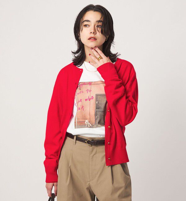 UNITED ARROWS green label relaxing「エブリニット 2WAY クルーネック カーディガン」|カーディガン|