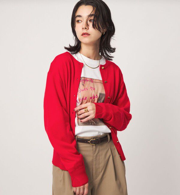 UNITED ARROWS green label relaxing「エブリニット 2WAY クルーネック カーディガン」|カーディガン|