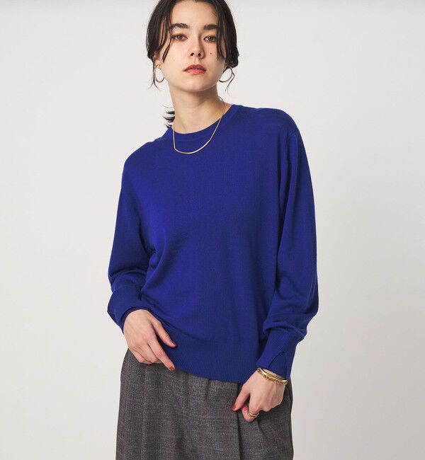 UNITED ARROWS green label relaxing「エブリニット 2WAY クルーネック カーディガン」|カーディガン|