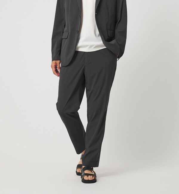 BEAUTY&YOUTH UNITED ARROWS「CORDURA ドビー 1プリーツ テーパード パンツ NO.4 撥水 ストレッチ ウォッシャブル セットアップ対応」|チノ|