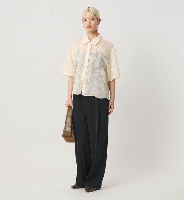 BEAUTY&YOUTH UNITED ARROWS「セルロースポリエステル クロスステッチ シャツ ウォッシャブル」|シャツ・ブラウス|