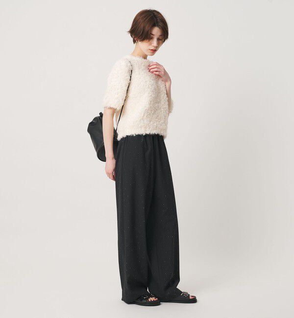 BEAUTY&YOUTH UNITED ARROWS「ループフェザーヤーン ハーフスリーブ ニットプルオーバー」|ニット・セーター|