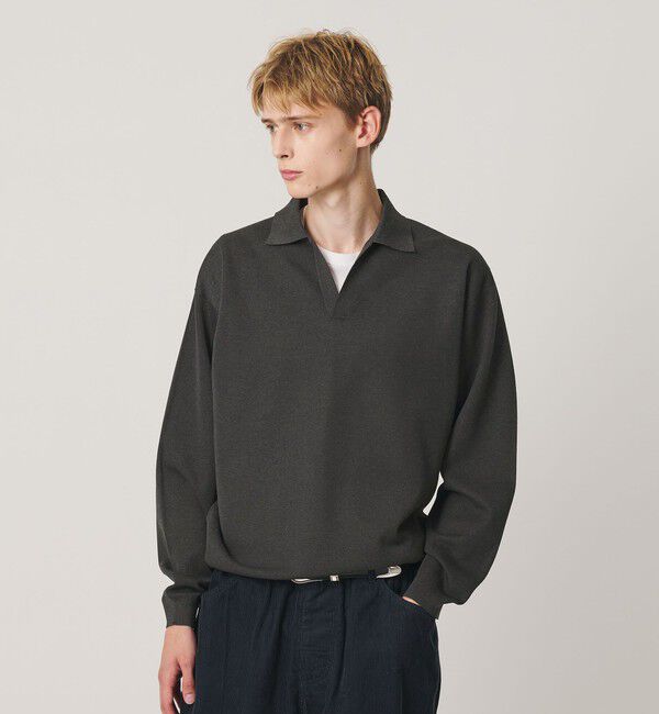 BEAUTY&YOUTH UNITED ARROWS「メランジ ミラノ スキッパー ニット ウォッシャブル」|ニット・セーター|