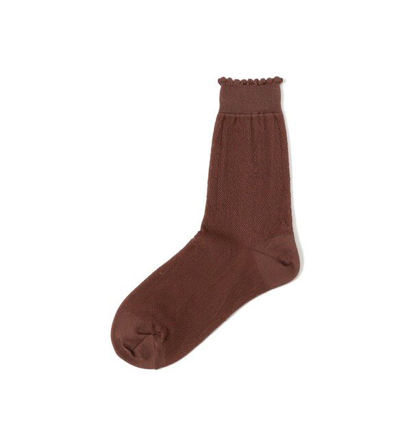 Demi-Luxe BEAMS 「メッシュ ミドル ソックス」|その他|BROWN