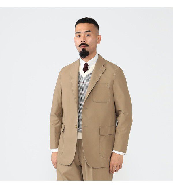 BEAMS PLUS「BEAMS PLUS｜3B Box-Fit Jacket High Density Cotton｜メンズ テーラードジャケット｜ボックスシルエット」|テーラードジャケット|