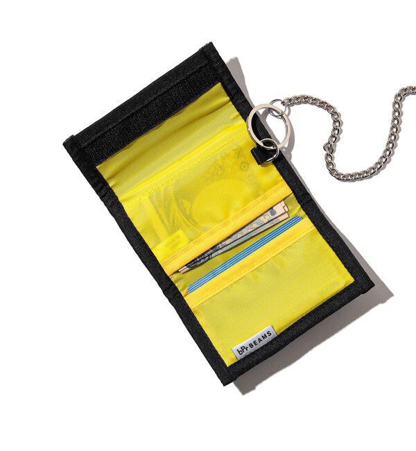 bPr BEAMS「カラー ミニ ウォレット」|財布|YELLOW