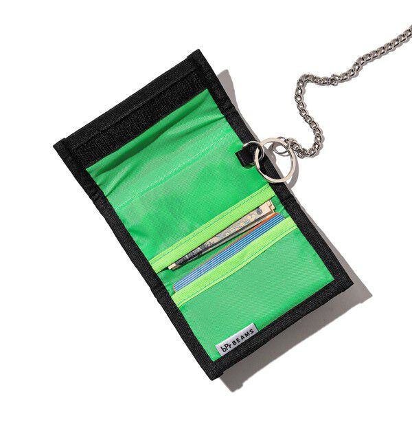 bPr BEAMS「カラー ミニ ウォレット」|財布|GREEN