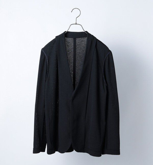 SHIPS any「SHIPS any:〈洗濯機可能〉サマー ニット ジャケット 26SS◇」|テーラードジャケット|