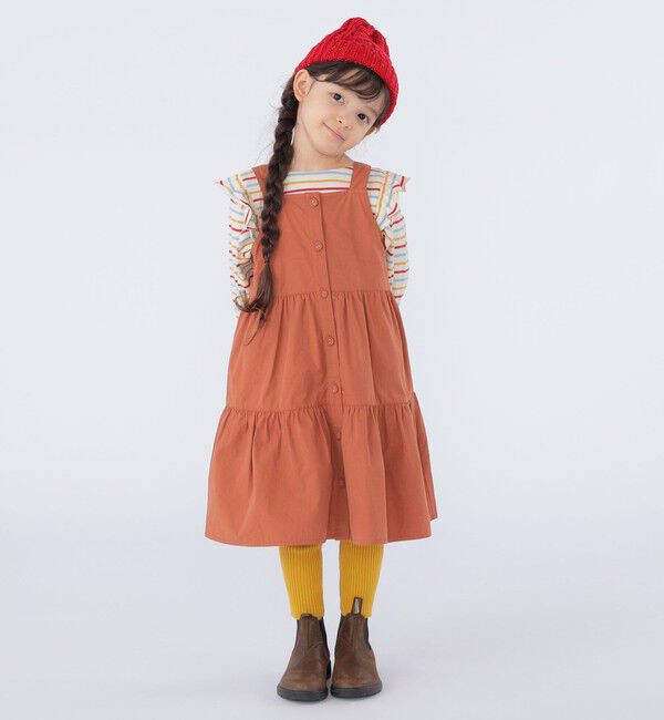 SHIPS KIDS「SHIPS KIDS:100～130cm / コットン ジャンパー スカート」|ジャンパースカート|