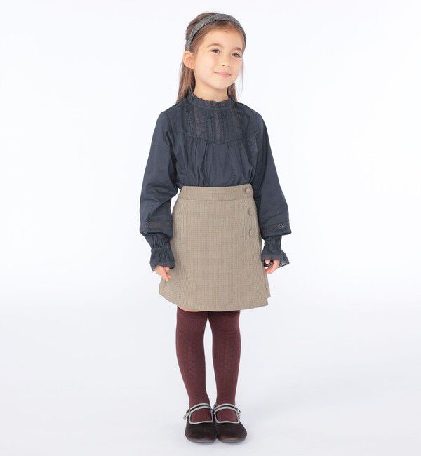 SHIPS KIDS「SHIPS KIDS:100～130cm / ラップ キュロット」|キュロット|